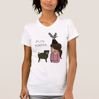 Personlig Pug Mamma T-Shirt
