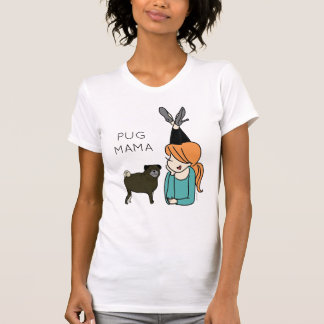 Personlig Pug Mamma T-Shirt