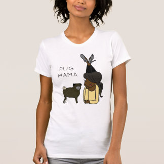 Personlig Pug Mamma T-Shirt