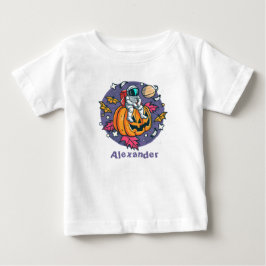 Personlig Pumpkin Astronaut Halloween T Shirt
