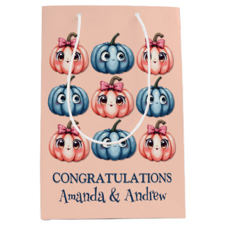 Personlig Pumpkin Baby Shower Rosa