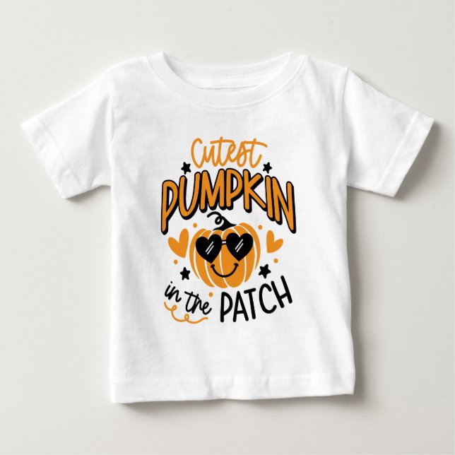 Personlig Pumpkin Baby T-Shirt (Framsida)