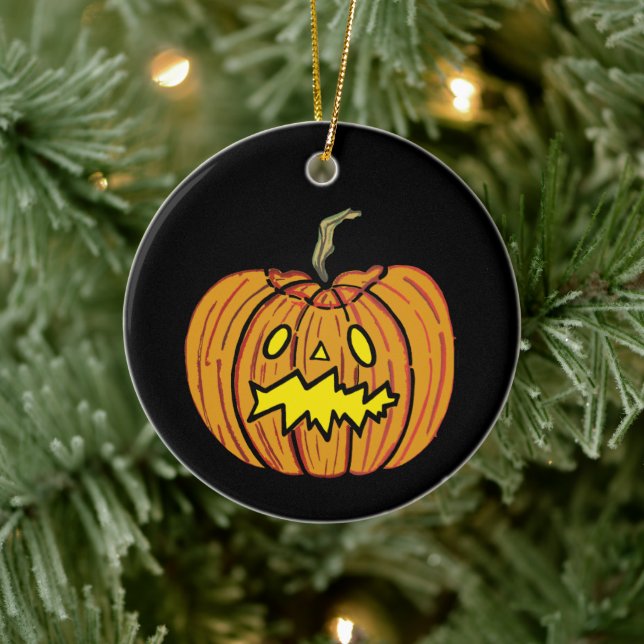 Personlig Pumpkin Halloween Hanging Ornament (Träd)