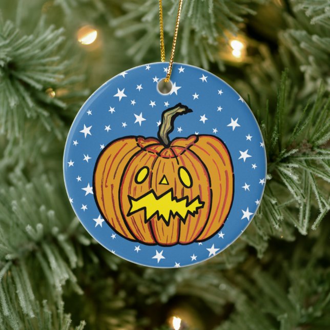 Personlig Pumpkin Halloween Hanging Ornament (Träd)