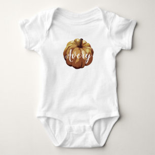 Personlig Pumpkin Painting Hösten Baby T Shirt