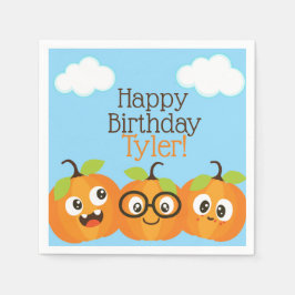 Personlig Pumpkin Patch Farm Barns födelsedag Pappersservett