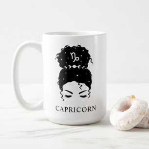 Personlig pun bun updo zodiac Capricorn Kaffe Kaffemugg