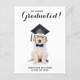 Personlig Puppy Hund Studentfest Student Inbjudan Vykort