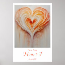 Personlig "Pure Kärlek" Wall Art - Mamma och I Poster