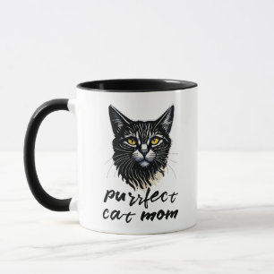 Personlig Purrfect Cat Mamma Mugg