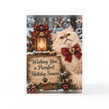 Personlig Purrfect Holiday Persisk Katt Jul