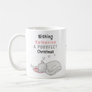 Personlig Purrfect-julklapp Mugg
