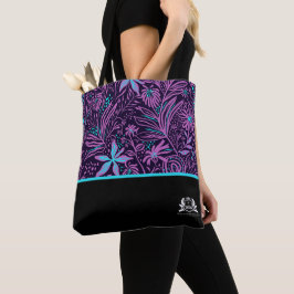 Personlig QMBH Lila Paisley Tygkasse
