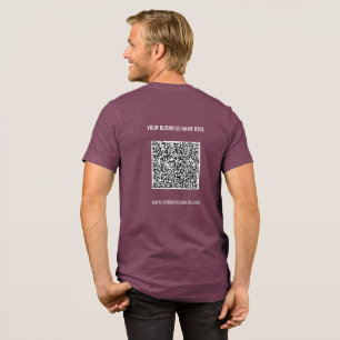 Personlig QR-Anpassningsbar, text, arbete T Shirt