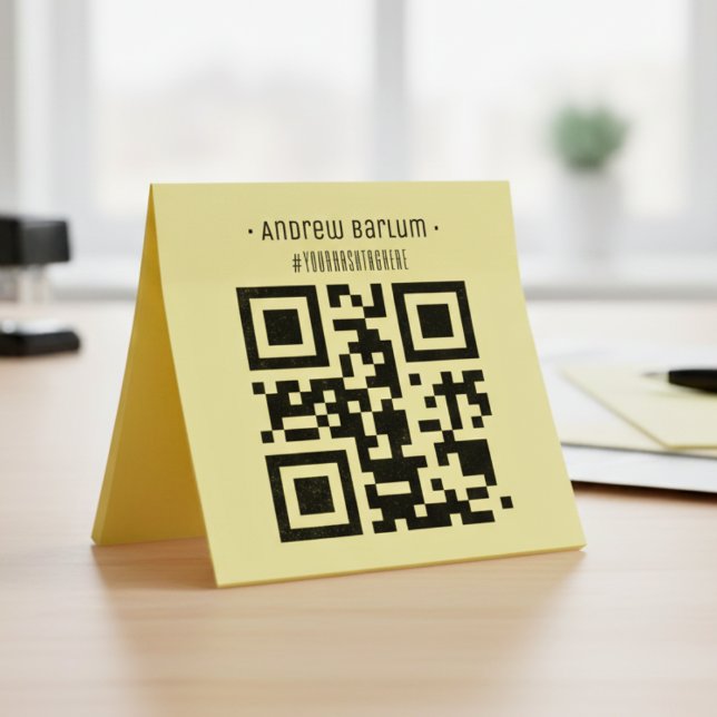 Personlig QR-kod för självbläckande gummi Frimärke Självfärgande Stämpel (Personalized QR Code Self-Inking Rubber Stamp)