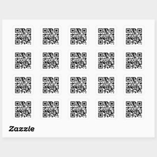 Personlig QR-kod Fyrkantigt Klistermärke