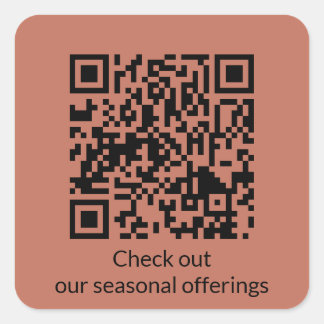 Personlig QR-kod Generera URL Fyrkantig Klistermär Fyrkantigt Klistermärke