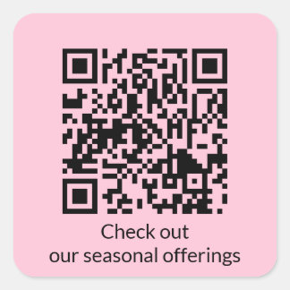 Personlig QR-kod Generera URL Fyrkantigt Klistermärke