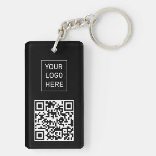 Personlig QR-kod Näringskort Ditt Logotyp Svart