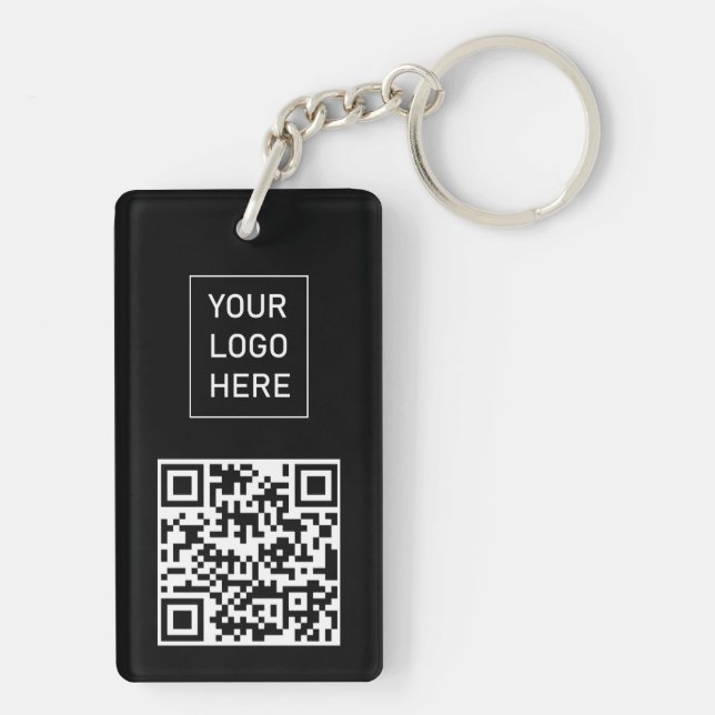Personlig QR-kod Näringskort Ditt Logotyp Svart (Baksidan)