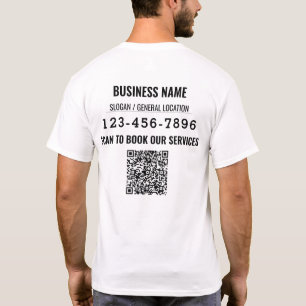 Personlig QR-kod Social Media Business Event T Shirt