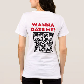 Personlig QR-kod – Vill du dejta/gifta dig med mig T Shirt
