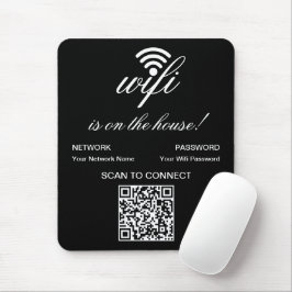 Personlig QR-kod Wifi Internet Skanna för att ansl Musmatta