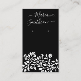 Personlig QR-Visning för svarta avläsningar Visitkort