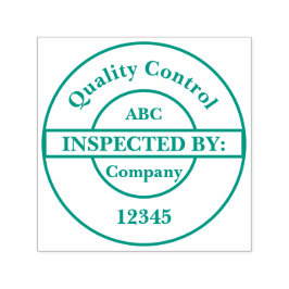 Personlig Quality Control Self Inking Frimärke Självfärgande Stämpel