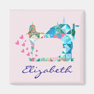 Personlig Quilning Sewing Maskin Magnet
