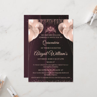 Personlig Quinceañera Inbjudan | Mis Quince A