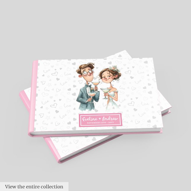 Personlig Quirky Bröllop Guest Bok Superskoj (Personalized Quirky Wedding Guest Book Hilarious Art)