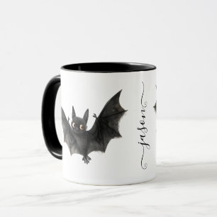 Personlig Quirky Halloween Fladdermus-kaffe Mugg