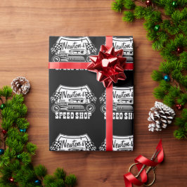 Personlig Racing Hot Rod Speed Shop Garage Presentpapper