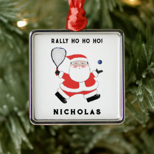 Personlig Racquetball Samlarobjekt Julgransprydnad Metall