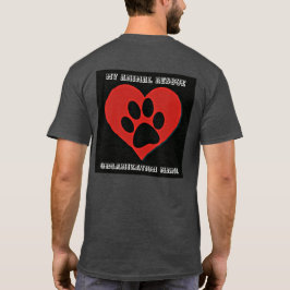 PERSONLIG RÄDDING ORGANIZATION LOGOTYP PAW UTSKRIF T SHIRT