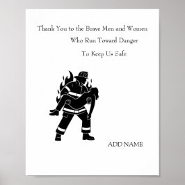 Personlig räddningsposter för brandmän poster