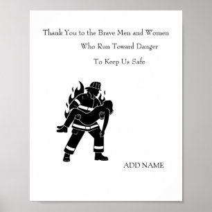 Personlig räddningsposter för brandmän poster