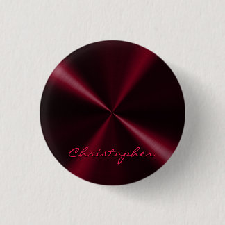Personlig Radial Metallic look - Mörk Red Knapp