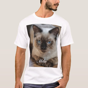 Personlig Ragdoll Cat Photo och Namn T Shirt