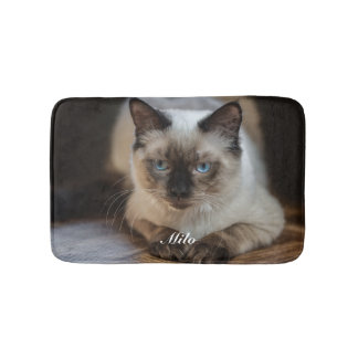 Personlig Ragdoll Katt Foto och Namn Badrumsmatta