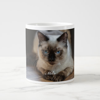 Personlig Ragdoll Katt Foto och Namn Jumbo Mugg
