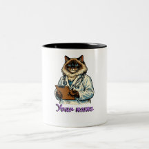 Personlig Ragdoll Katt Veterinär Mugg veterinär pr