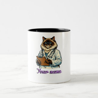 Personlig Ragdoll Katt Veterinär Mugg veterinär pr