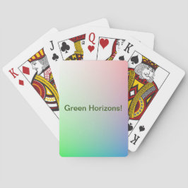 Personlig Rainbow Färg Abstrakt Art Grönt Casinokort