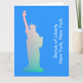 Personlig Rainbow Frihetsgudinnan New York Kort