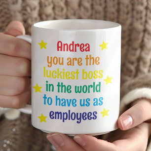 Personlig Rainbow Funny Chef Gift Kaffemugg