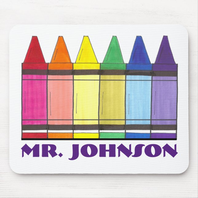 Personlig Rainbow Kritor Art Teacher Mousepad Musmatta (Framsidan)