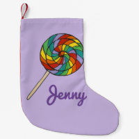 Personlig Rainbow Lollipop Candy Lolly Sucker