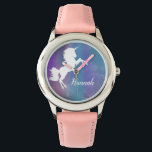 Personlig Rainbow Magic Unicorn Armbandsur<br><div class="desc">Anpassa den här färgstarka enhörningen till din dotter. Anpassa efter behov. Tips! Om du har ett enmajstema i party blir det en fantastisk för varje gäst.</div>